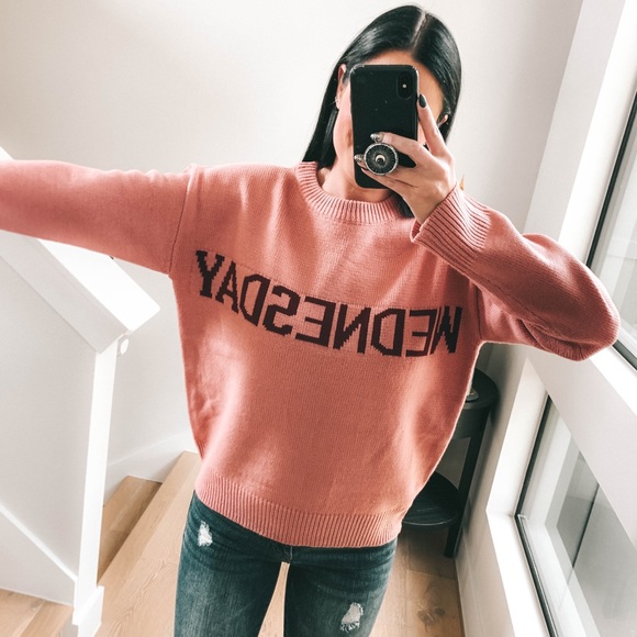 English Factory Pink Wednesday Sweater 